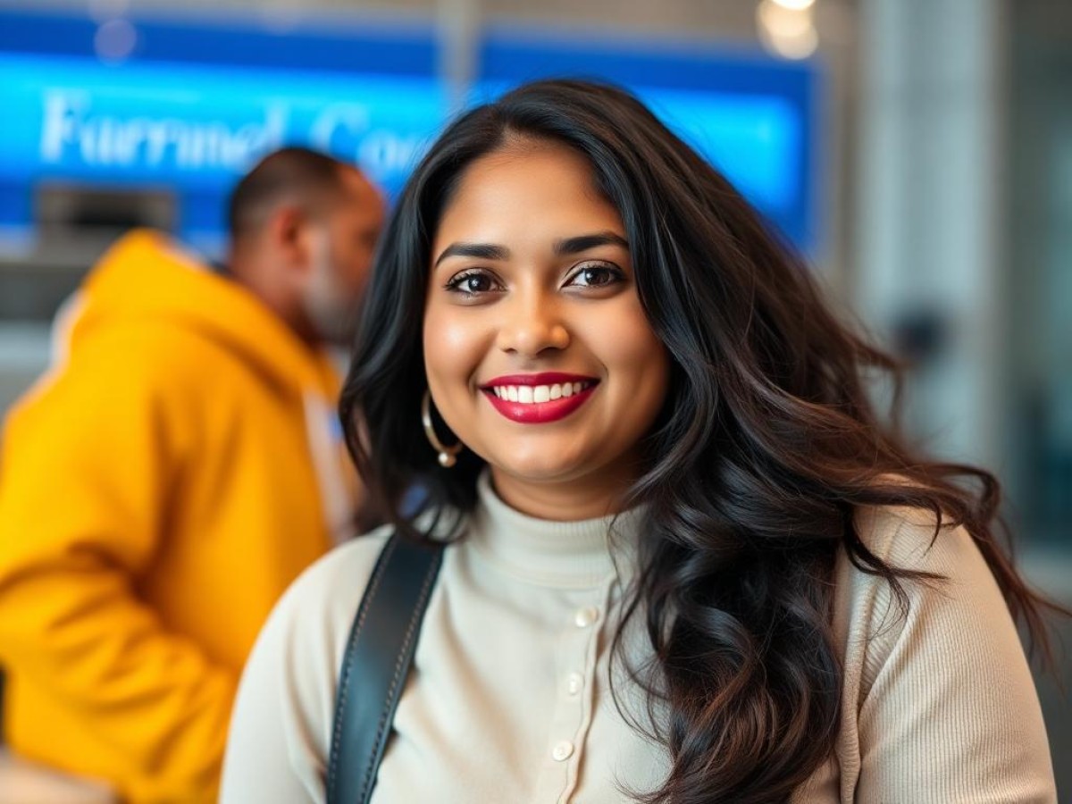 Deesha Laxsav, a smiling woman with long dark hair