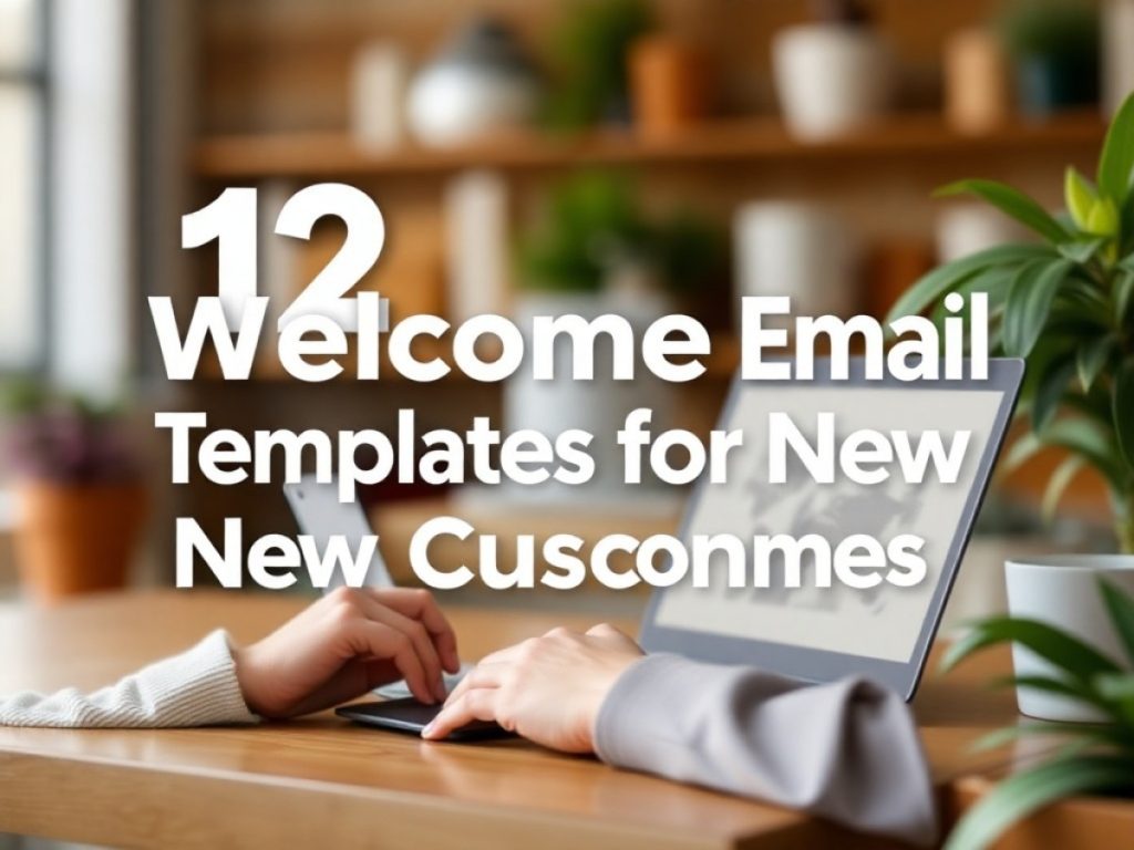 welcome email examples, woman looking at email on phone
