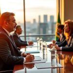 Uruguay's president meets Brazilian executives in São Paulo to open 'new phase' of commercial ties