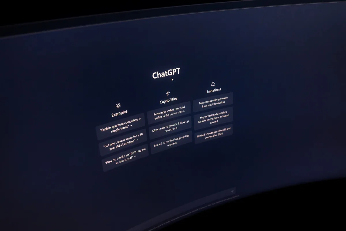 B2B marketer using AI chatbot for brand research and visibility insights
