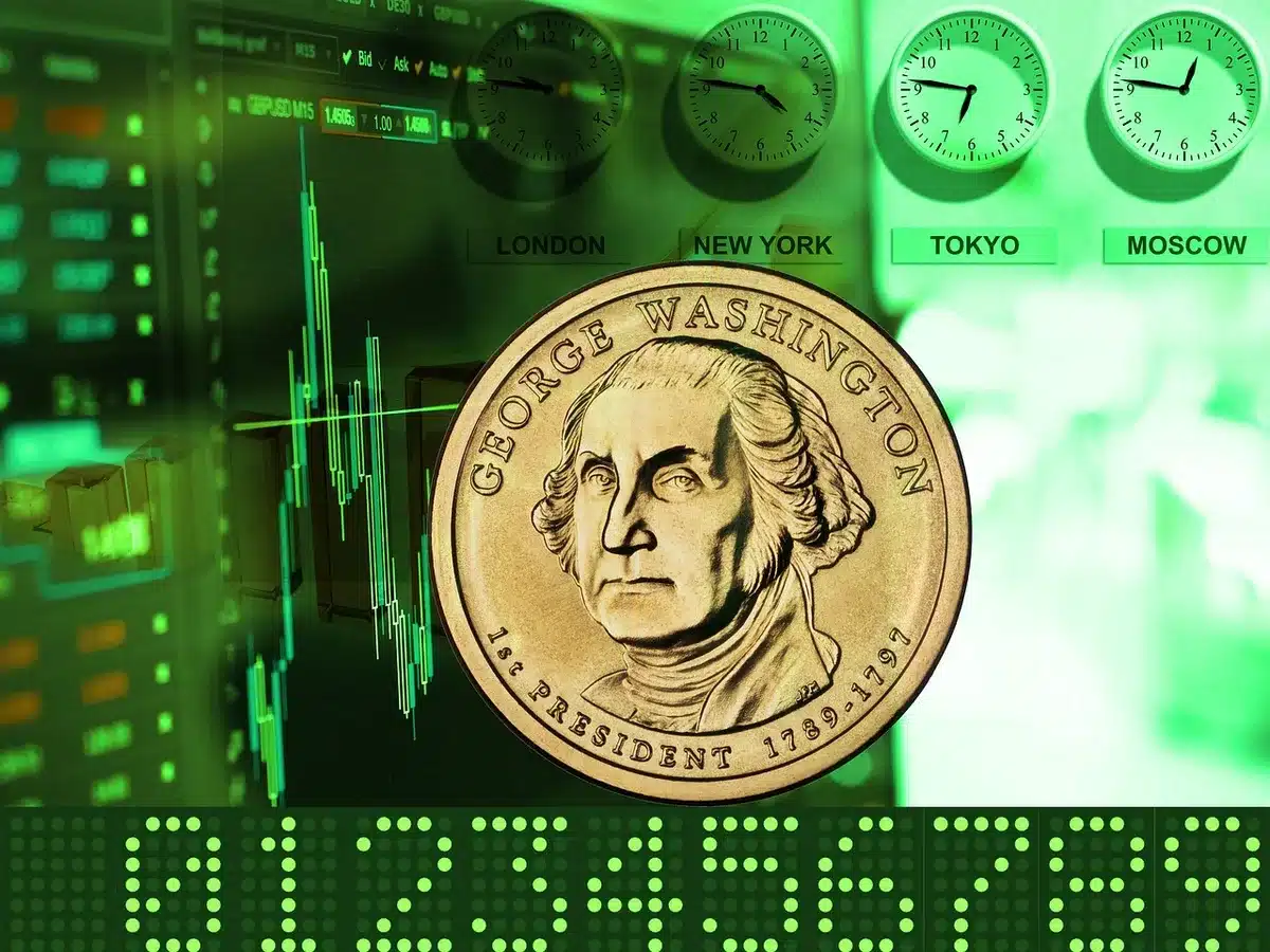 Electronic board showing dollar-reais exchange rates plunging