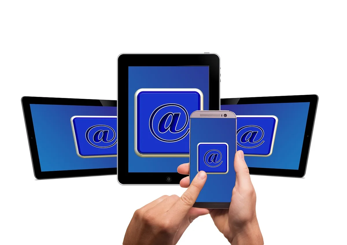 Example of a password reset email on a mobile screen